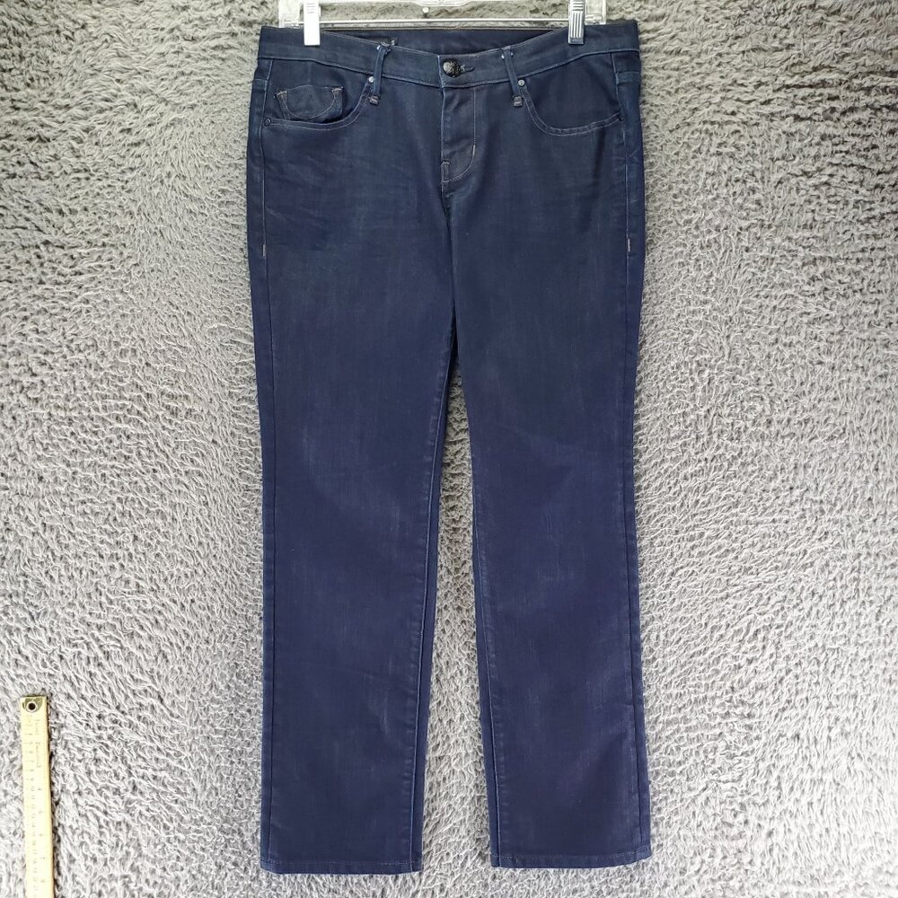 Fresh Ink Jeans Mens 29x28 Blue Slim Fit Stretch Design Medium Wash Denim